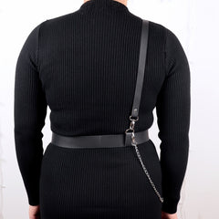 Women's Sexy Dark Punk Harness Belt Shoulder Strap Decoration