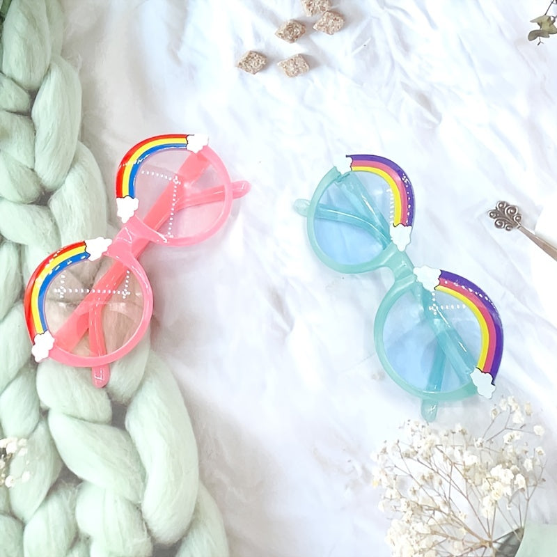 Round Frame Rainbow Sunglasses for Kids