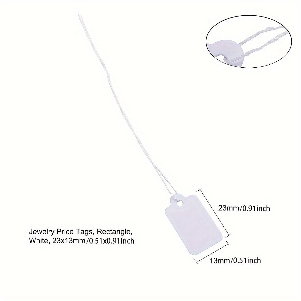 500pcs Rectangular Jewelry Tags Clothing Commodity Labels