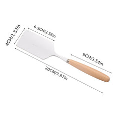Stainless Steel Pancake Steak Shovel with Wooden Handle