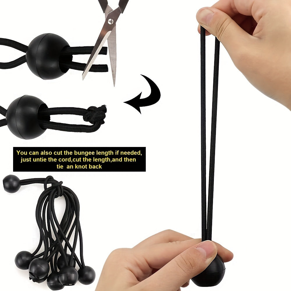Elastic Ball Rope Buckle for Tent Canopy Binding - 30pcs/50pcs