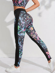Graffiti Painting High Waist Yoga Sports Leggings