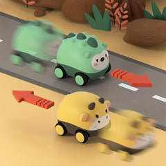 Kids Cartoon Toy Car Touch Sensor Light Music Inertia Sound Light Car