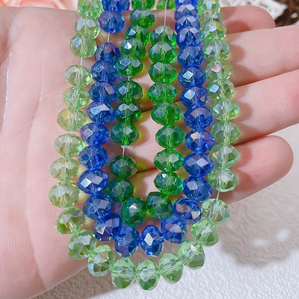 68pcs Crystal Glass Beads Bracelet Necklace Making DIY Bead 8mm