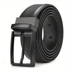 Men's Leather Dress Belt & Casual Belts With Single Prong Buckle