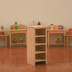 1:12 Doll House Mini Furniture Wooden Standing Cabinet Storage