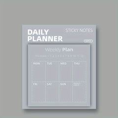 1pc 60 Sheets Sticky Notes Weekly Plans Daily Tracker Month Challenge Memo Pads