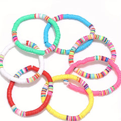 Clay Bead Bracelet Kit - Polymer & Stone Beads, Pendant