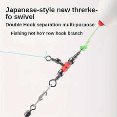 10Pcs Fishing Buckle 360 Degree Mini Rotating Ring Fish Hook Bait Connector
