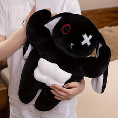 Muscle Dark Rabbit Stuffed Plush Toy for Halloween