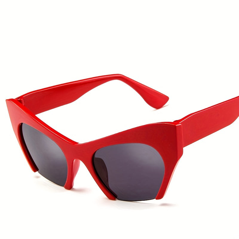 Y2K Cat Eye Sunglasses UV400 Sun Shades for Summer Beach Party