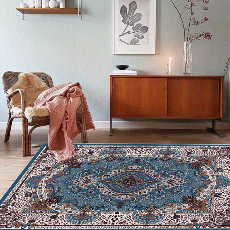 Vintage Boho Area Rug 100x160cm Non-slip Fluffy Rug