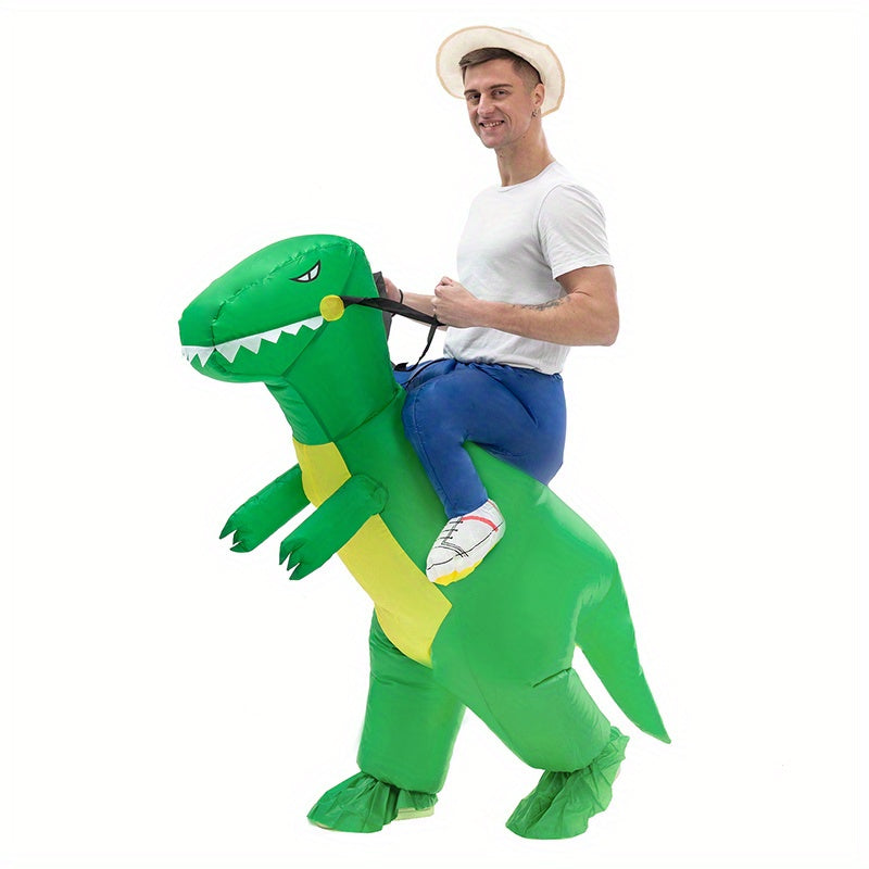 Funny Riding Dinosaur Inflatable Suit Costume