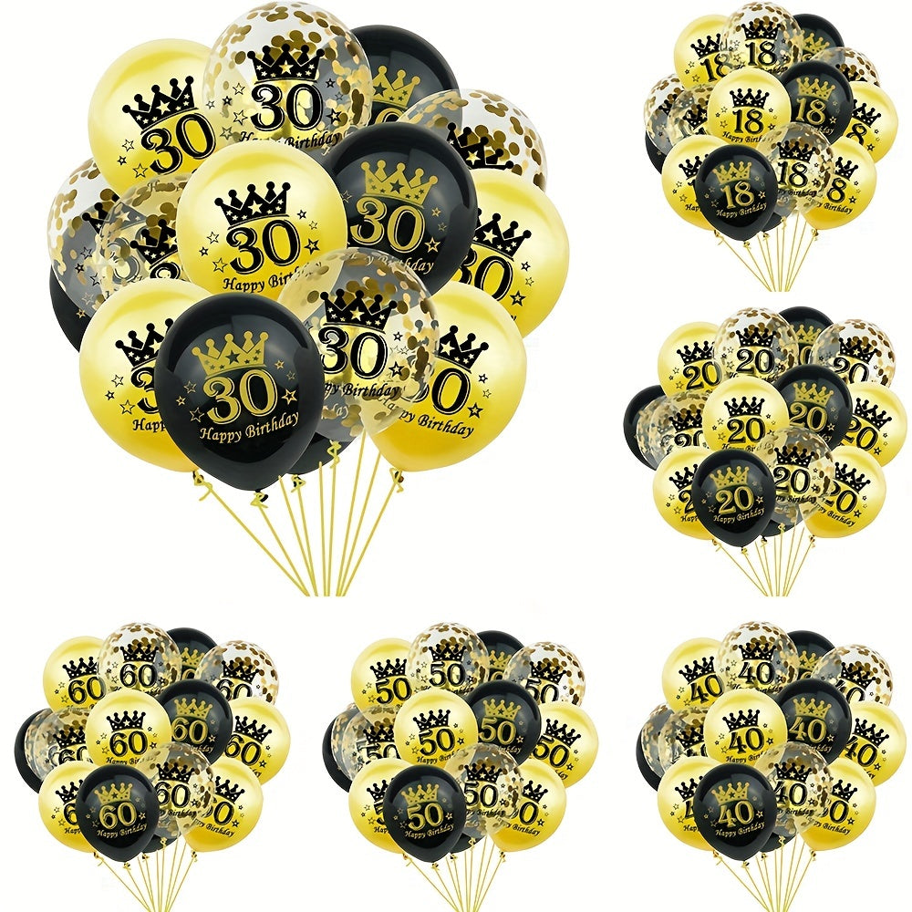 Adult Birthday Balloons Set for Party and Photo Shoots