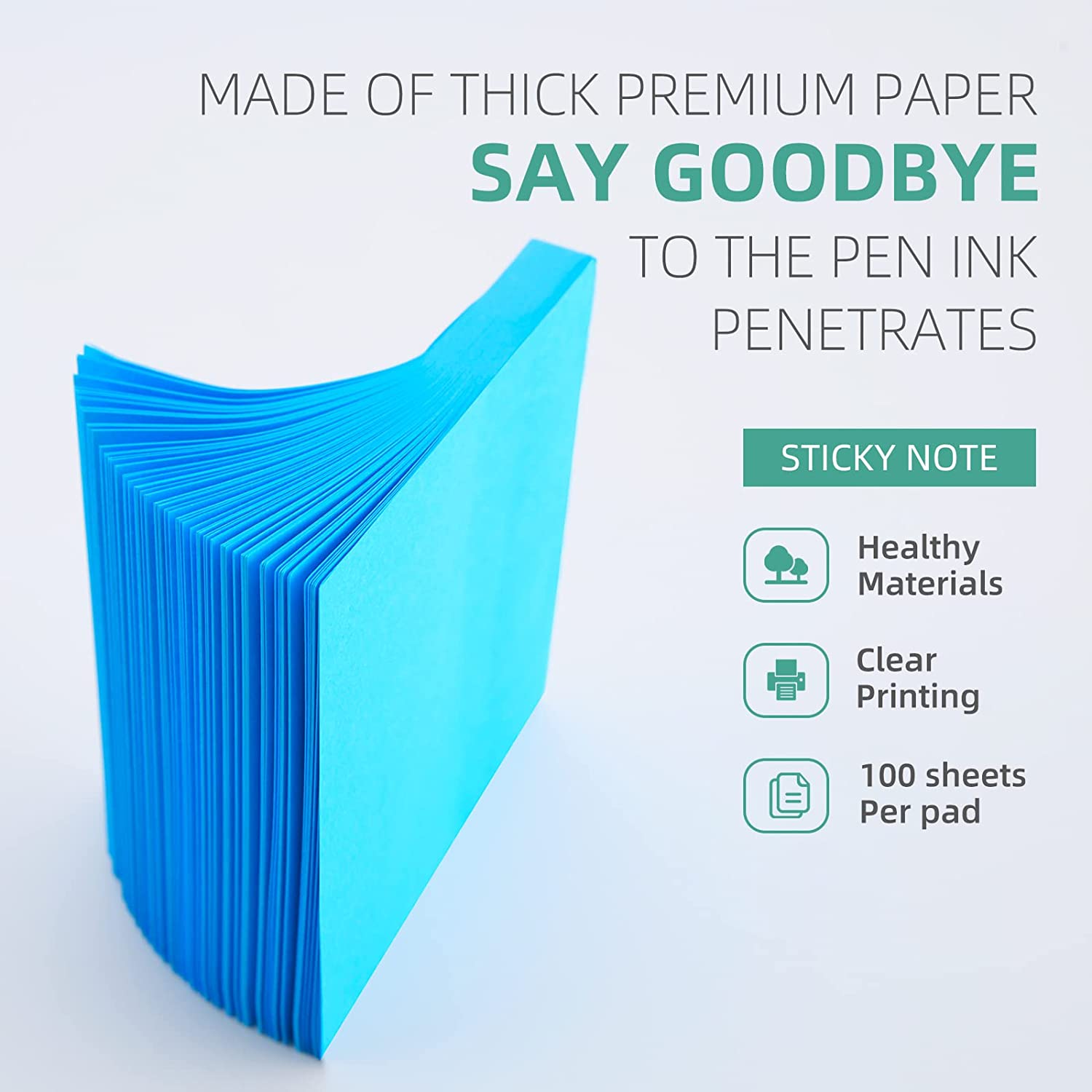 800 Self Stick Notes, Bright Colors, Home & Office