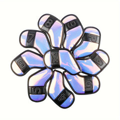 10pcs Glitter Golf Putter Head Cover Protect Club Lightweight Durable