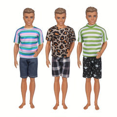 6pcs Doll Clothes Tops and Pants Outfit for 30 Boy Doll Accessories Toys