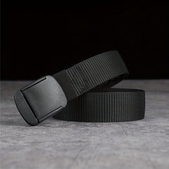 Men's Tactical Leather Belt with Zipper - Outdoor Belt