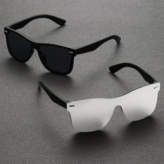 Men's Square Frameless Sunglasses Classic Casual PC