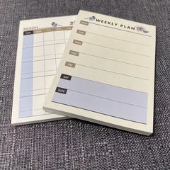 60sheets Weekly Planner Memo Pad Study Time Schedule Daily List