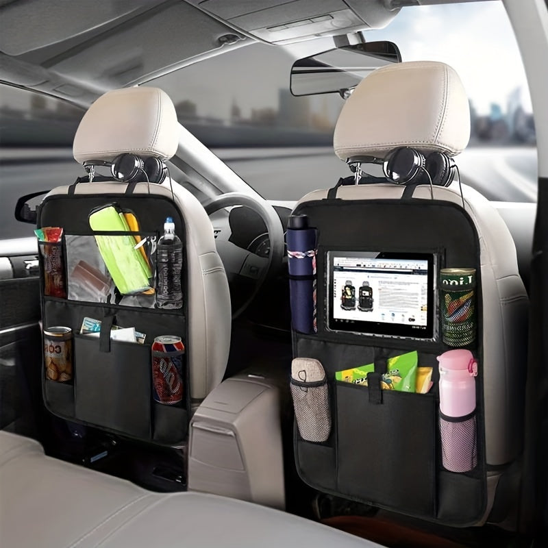 Car Backseat Hanging Organizer Waterproof Car Seat Protector Kick Mats