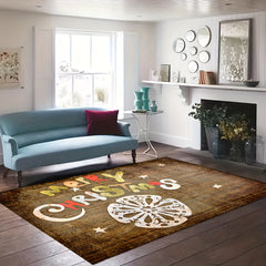 Soft Fluffy Christmas Carpet Floor Mat - Non Slip Area Rug