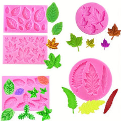 Maple Rose Leaf Silicone Mold Epoxy Resin Candy Polymer Clay Plant Series