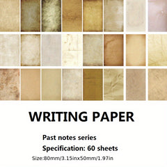 Past Notes Series Journal Diary Paper 60pcs