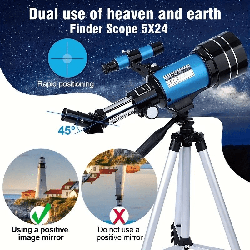 Astronomical Telescope 99x Zoom HD Imaging 70mm Lens