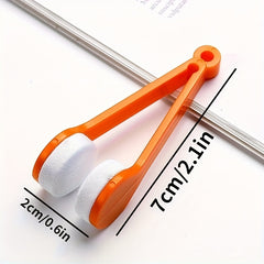 Portable Glasses Cleaner Double-sided Wipe Glasses Cleaning Tool