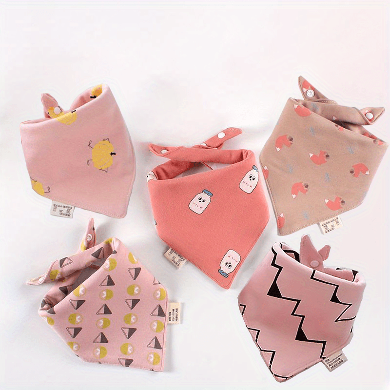 Baby Saliva Towels Cotton Cartoon Water-absorbing Bib
