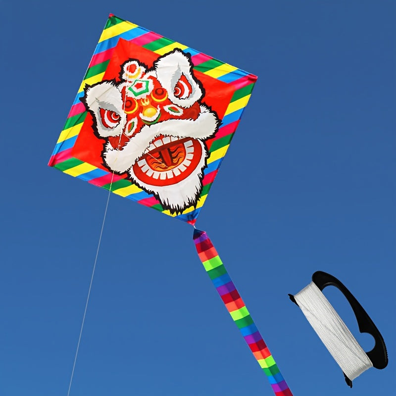 Chinese Lion Kite with 10m Tail
