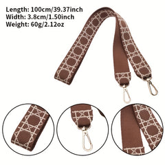 Geometric Pattern Bag Strap Underarm Bag Replacement Strap