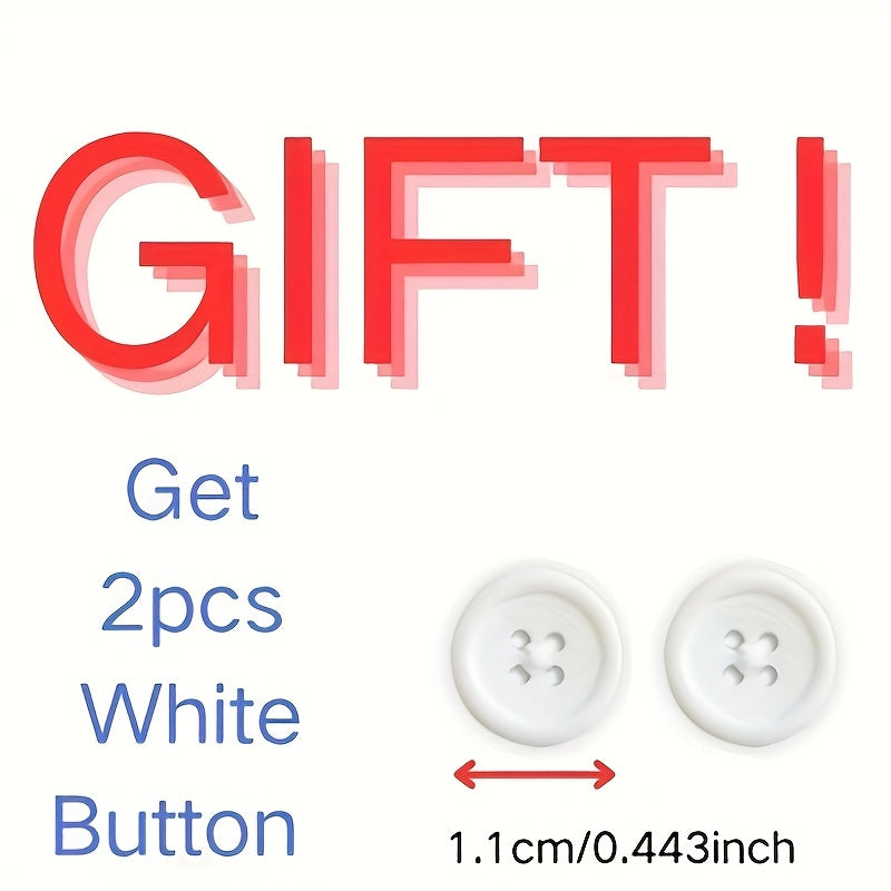 2pcs Floral Button Set for Men's and Women's Shirts