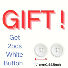 2pcs Floral Button Set for Men's and Women's Shirts
