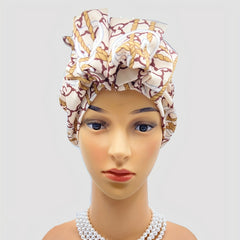 Boho Leopard Print Turban Cap Vintage Beanie
