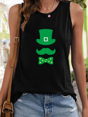 St Patrick's Sleeveless Sports Vest Round Neck Casual Top