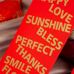 6pcs Hard Paper Red Envelopes, Golden Stamping, Lucky Money Bags