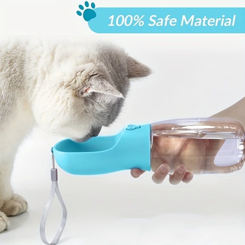 Portable Dog Water Bottle with Food Container for Pets