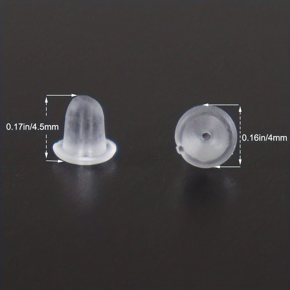 Clear Earring Backs For Studs Posts Safety Back Pads Replacement
