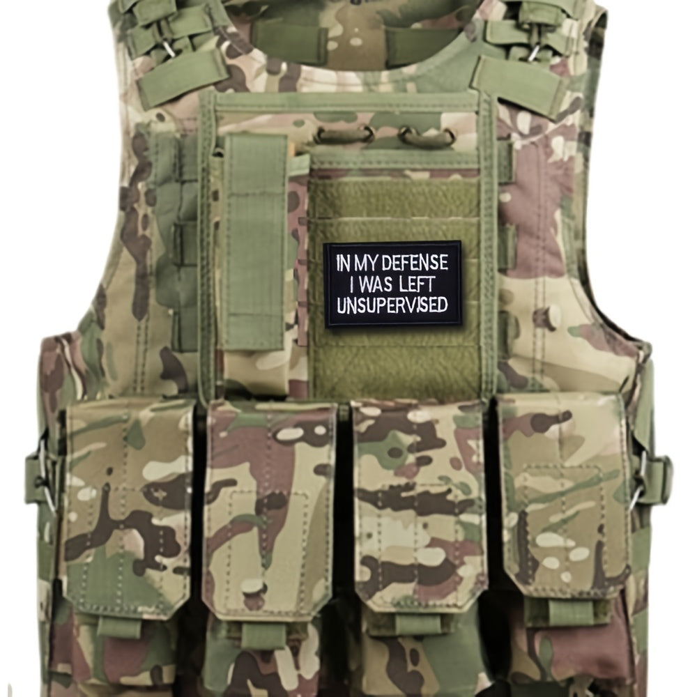 Unsupervised Defense Embroidered Morale Patch for Caps Uniforms Vests