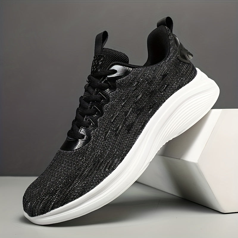 Men's Casual Lace-up Tennis Shoes, Comfortable and Breathable