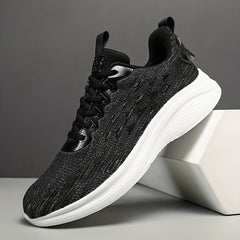 Men's Casual Lace-up Tennis Shoes, Comfortable and Breathable