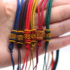 Braided Pendant Rope Necklace