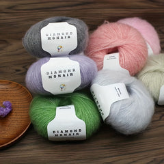 25g 100 Acrylic Mohair Yarn Soft Warm Wool Yarn for Crocheting and Knitting