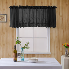 Pastoral Floral Curtain for Kitchen Bedroom Balcony Cafe Living Room