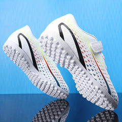Boy's Turf Football Boots With Hook And Loop Fastener