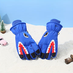 Kids Skiing & Snowboarding Gloves - Waterproof & Warm Winter Gloves