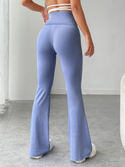 Women's Plus Size High Rise Flared Leg Trousers