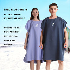 Mutao Unisex Surf Poncho Robe Towel Microfiber Bathrobe Ponchos for Surfing
